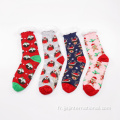 chaussettes de Noël en toison d&#39;hiver en laine d&#39;agneau